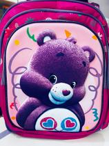 Mochila infantil ursinho lancheira e estojo
