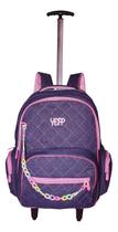 Mochila Infantil Yeep Jeans Meninas Rodinhas Escolar Cordinh