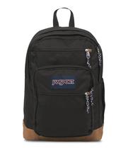 Mochila JanSport Cool com capa para laptop de 15 polegadas preta