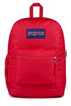 Mochila JanSport Cross Town Plus Red Tape para laptop de 15 polegadas