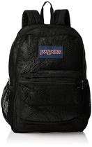Mochila JanSport Eco Mesh preta 43 x 32 x 15 cm com capa para laptop