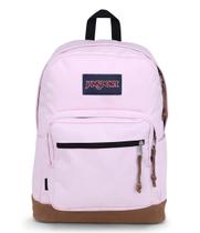 Mochila JanSport Right Pack Durable com capa de laptop de 15" rosa