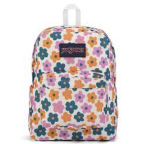 Mochila Jansport Superbreak Funky Floret - Branco/Estampado