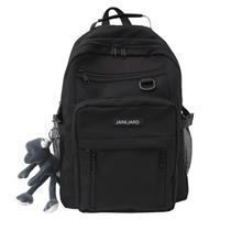 Mochila JARKJARD Cute Aesthetic Kawaii para meninas em idade escolar preta Mochila JARKJARD Cute Aesthetic Kawaii para meninas em idade escolar preta