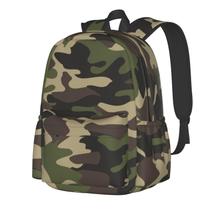 Mochila Jbofyee Camouflage Pattern para homens e mulheres verde Mochila Jbofyee Camouflage Pattern para homens e mulheres verde