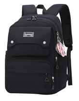 Mochila JiaYou Teen Girls Casual School Travel 26L preta Mochila JiaYou Teen Girls Casual School Travel 26L preta