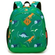 Mochila Jinberyl Toddler Boys 15 polegadas verde dinossauro