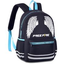 Mochila Jogo Free Fire Lançamento 2025 Preta Passeio Escolar