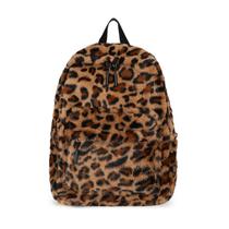 Mochila JQWYGB de pele sintética pequena com estampa de leopardo para mulheres/homens Mochila JQWYGB de pele sintética pequena com estampa de leopardo para mulheres/homens