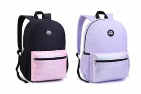 Mochila juv fem 17 fun packs c/bolso furta cor color sortido