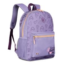 Mochila Juvenil 17" Feminina Lilás Self Love Mf25005 - Clio Mochila Juvenil 17" Feminina Lilás Self Love Mf25005 - Clio