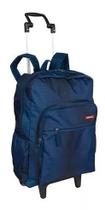 Mochila Juvenil Azul Jeans Grande 18m Rodinha E Alça Sestini Mochila Juvenil Azul Jeans Grande 18m Rodinha E Alça Sestini