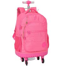 Mochila Juvenil Barbie 4 Rodinhas E Alças Crinkle Notebook