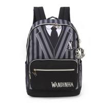 Mochila Juvenil Bolsa De Costa Wandinha Preto - Luxcel