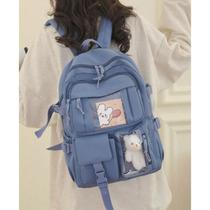 Mochila Juvenil Com acessório De Pelúcia - Volta as aulas Mochila Juvenil Com acessório De Pelúcia - Volta as aulas