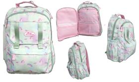 Mochila Juvenil Com bolso Frontal Unicórnio - Rignel