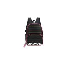 Mochila Juvenil Costas Feminina Preto/Rosa Up4you