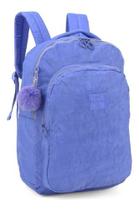 Mochila Juvenil Crinkle Tactel Up4you Com Pompom