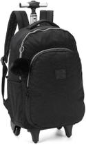 MOCHILA JUVENIL DE CARRINHO CRINKLE UP4YOU COM POMPOM Preta MOCHILA JUVENIL DE CARRINHO CRINKLE UP4YOU COM POMPOM Preta