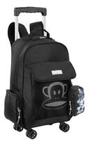 Mochila Juvenil Escolar Macaco Paul Frank 4 Rodinhas Trolley