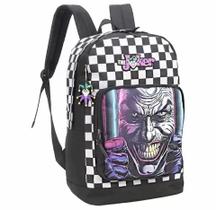 Mochila Juvenil Escolar The Joker Preto Costas Luxcel