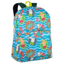 Mochila juvenil feminina basic winth estampas sortidas 17,5''