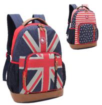 Mochila juvenil feminina dlx inglaterra / estados unidos - DENLEX Mochila juvenil feminina dlx inglaterra / estados unidos - DENLEX