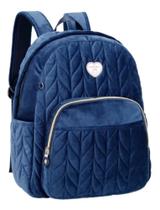 Mochila Juvenil Feminina Escolar Passeio Chenile Aveludada Mochila Juvenil Feminina Escolar Passeio Chenile Aveludada