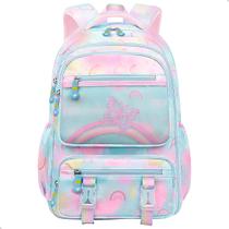 Mochila Juvenil Feminina Infantil Arco Iris Bolsa Espaçosa Fichario