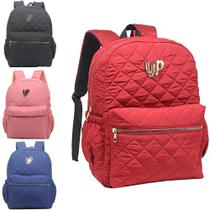 Mochila juvenil feminina matelasse up yepp bags 17''