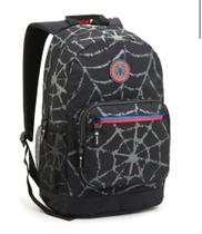 Mochila Juvenil Infantil Spider Man Homen Aranha Preto Seanite