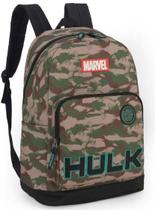 Mochila Juvenil Luxcel Hulk - Original, Costas, 2 Bolsos, Poliéster