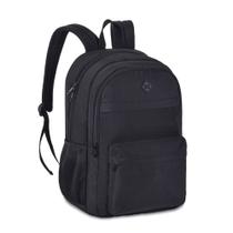 Mochila Juvenil Masculina 3 Divisórias Soft Preta CG24600 - Clio Mochila Juvenil Masculina 3 Divisórias Soft Preta CG24600 - Clio