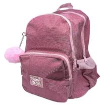 Mochila Juvenil Menina Brilho Pompom Moderna Chenson Mochila Juvenil Menina Brilho Pompom Moderna Chenson