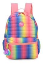 Mochila Juvenil Notebook Up4you Metalizado Arco Iris