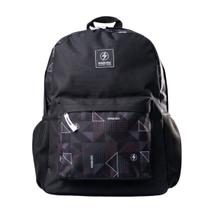 Mochila Juvenil Poliéster Impermeável Rabisk Vibes Cinza