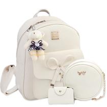 Mochila K.E.J. Cute Mini Bowknot Leather, 3 peças para mulheres Mochila K.E.J. Cute Mini Bowknot Leather, 3 peças para mulheres