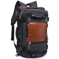 Mochila KAKA para homens, bolsa de viagem Carry On Weekender preta de 15,6" Mochila KAKA para homens, bolsa de viagem Carry On Weekender preta de 15,6"