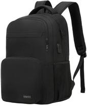 Mochila kamater preta para escola, faculdade e adolescentes, laptop de 17,3"