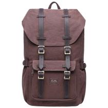 Mochila KAUKKO Travel Laptop 15,6 polegadas Canvas Coffee 20L Mochila KAUKKO Travel Laptop 15,6 polegadas Canvas Coffee 20L