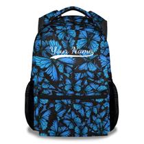 Mochila KAXVZER Custom Butterfly de 16 polegadas para meninas preta Mochila KAXVZER Custom Butterfly de 16 polegadas para meninas preta