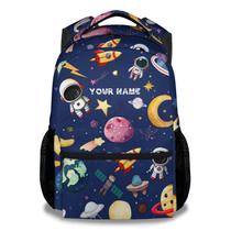 Mochila KAXVZER Custom Space de 16 polegadas para meninas e meninos azul Mochila KAXVZER Custom Space de 16 polegadas para meninas e meninos azul
