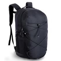 Mochila KEOFID casual para homens e mulheres, caminhadas e viagens, preta