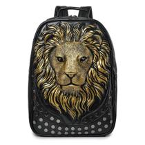 Mochila kiisy 3D Lion Leather para laptop, moda e viagens Mochila kiisy 3D Lion Leather para laptop, moda e viagens