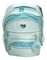 Mochila Kika De Bolinha Feminina Escolar Reforçada Juvenil