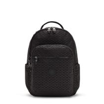 Mochila Kipling Seoul 27L Preto Estampado