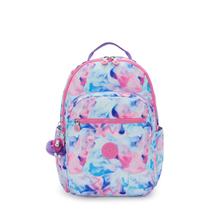 Mochila Kipling Seoul Prt para laptop de 15" resistente e espaçosa