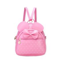 Mochila KL928 Girls Bowknot Polka Dot Mini para mulheres Mochila KL928 Girls Bowknot Polka Dot Mini para mulheres