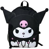 Mochila Kuromi Unissex Infantil Clássica Preta Média