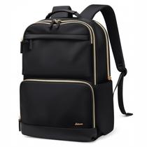 Mochila LABOMO Laptop para mulheres de 16 polegadas impermeável preta